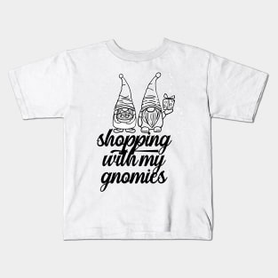 Shopping With My Gnomies Kids T-Shirt